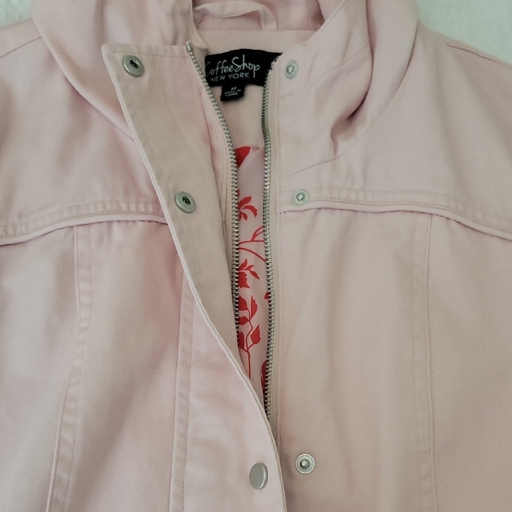 CoffeeShop Women's Soft Pink Utility Jacket
